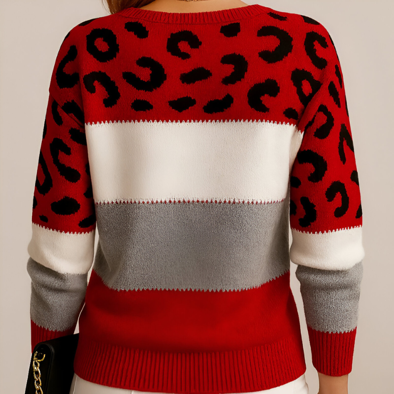 Henny | Luipaardprint Casual Trui