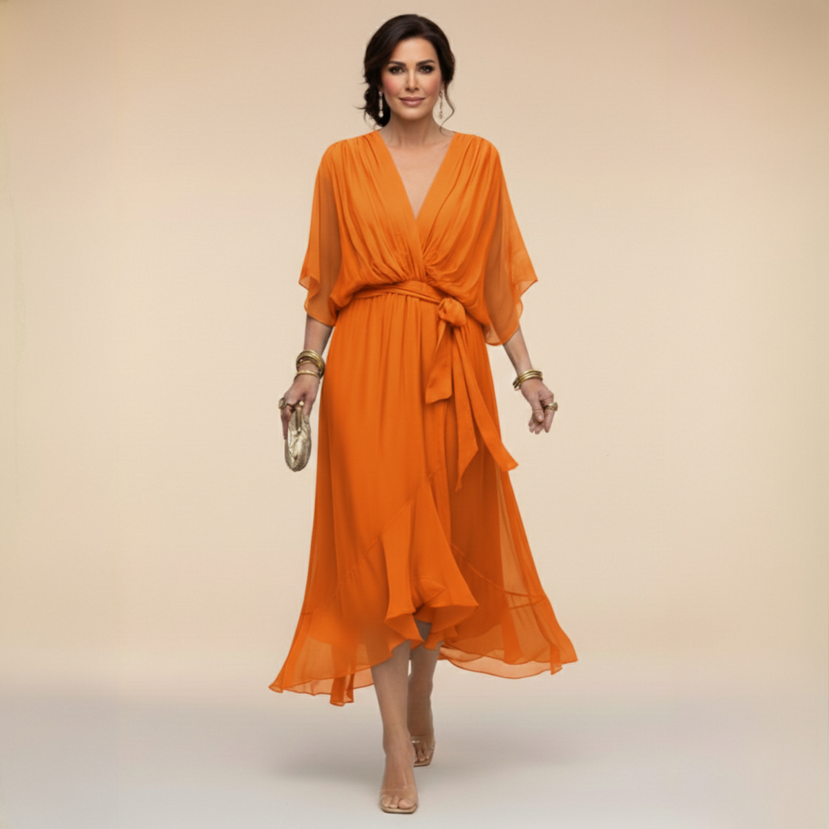 Van Straaten Soraya Luxe Chiffon Jurk