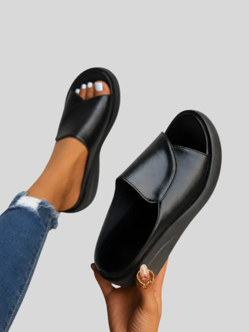 Nadia | Orthopedische Slip-on Wedge Sandalen
