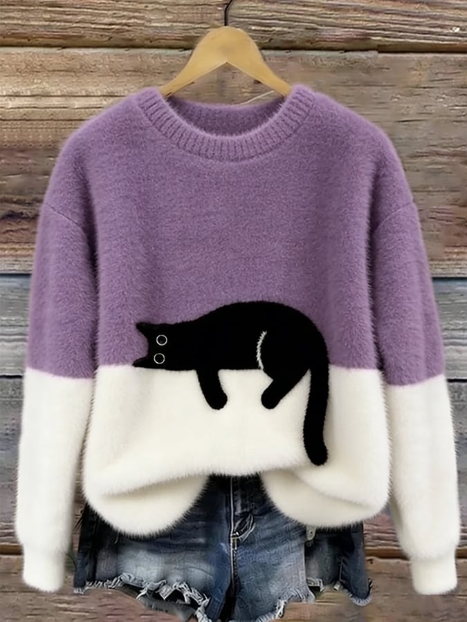 Aaltje | Trui met Kattenprint