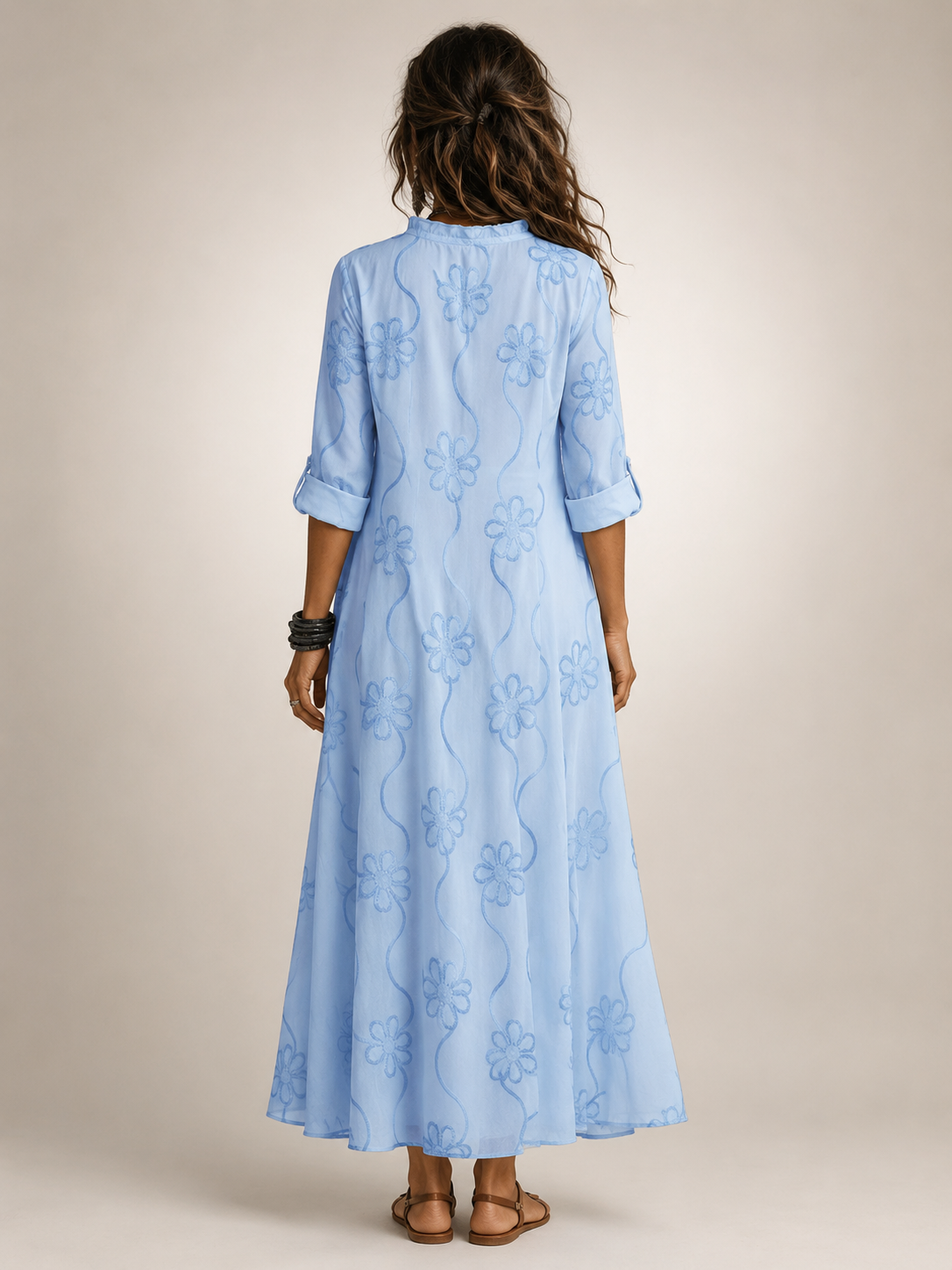 Fiene | Taille-verstevigende Bloemen Zomerjurk