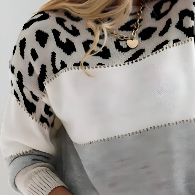 Henny | Luipaardprint Casual Trui