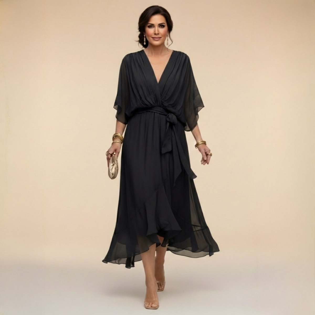 Van Straaten Soraya Luxe Chiffon Jurk