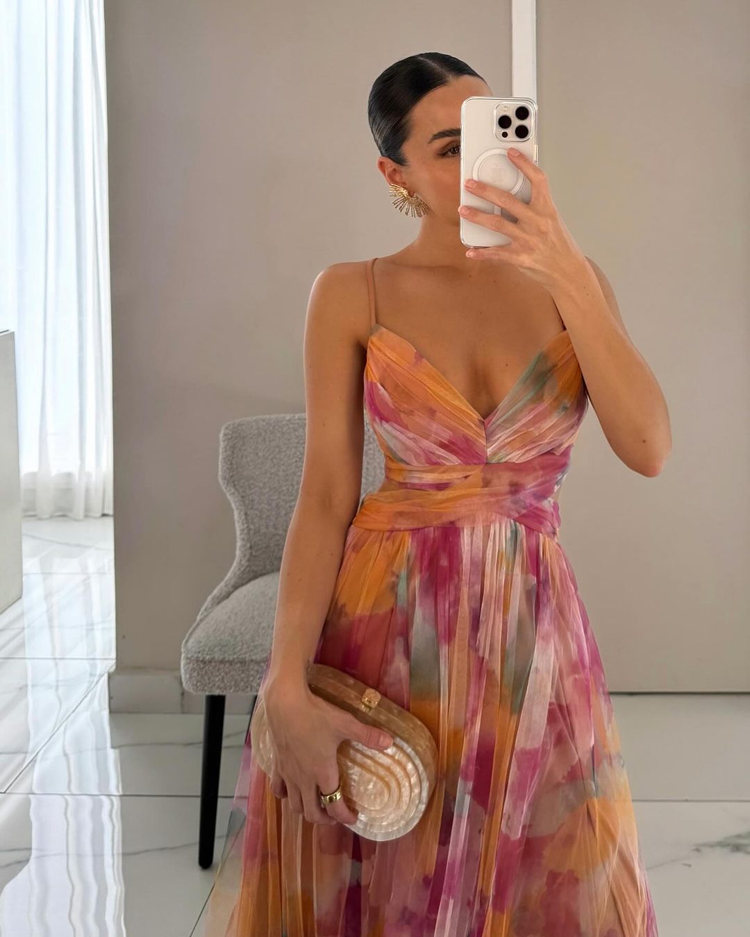 Van Straaten Roselle Luxe Maxi Jurk met Bloemenprint