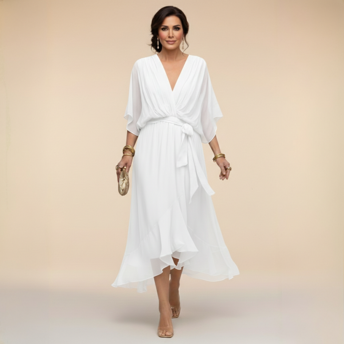 Van Straaten Soraya Luxe Chiffon Jurk