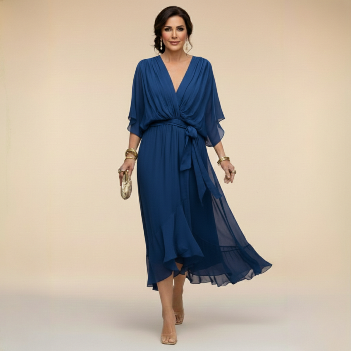 Van Straaten Soraya Luxe Chiffon Jurk