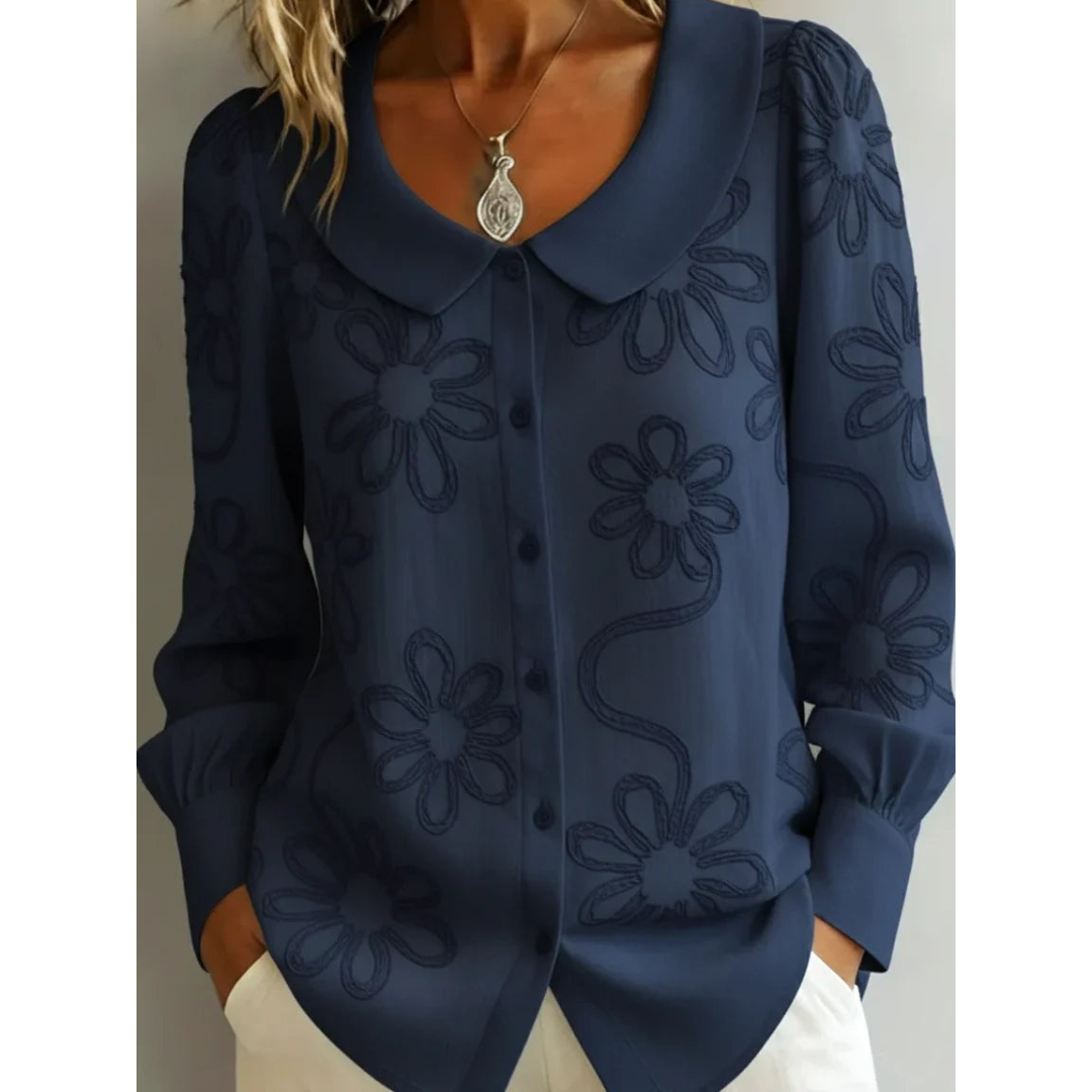 Van Straaten Claura Embroidered Elegance Blouse