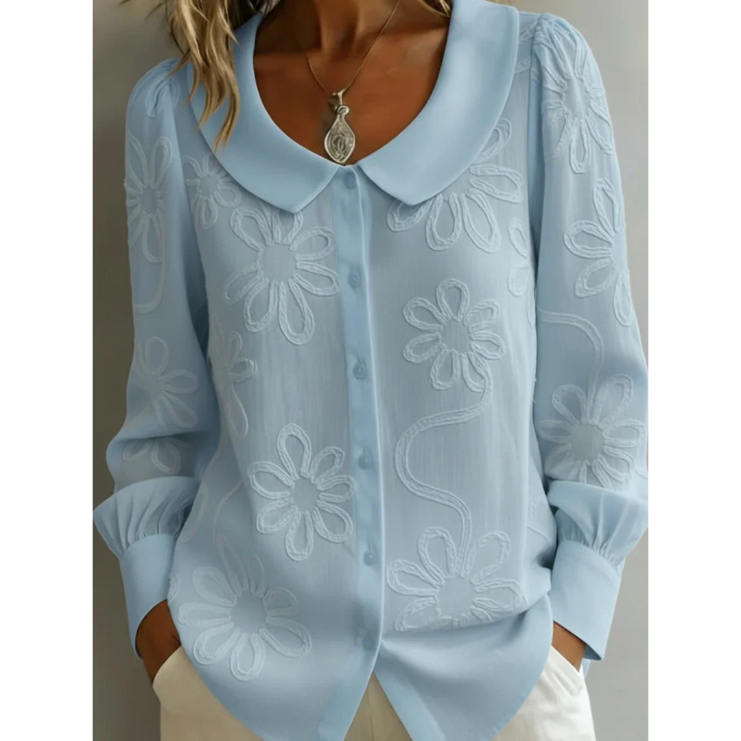Van Straaten Claura Embroidered Elegance Blouse