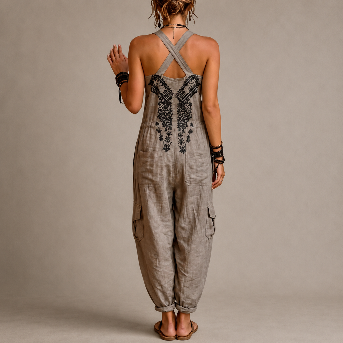 Amelie | Geborduurde Bohemian Jumpsuit
