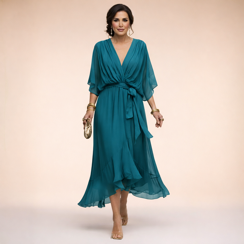 Van Straaten Soraya Luxe Chiffon Jurk