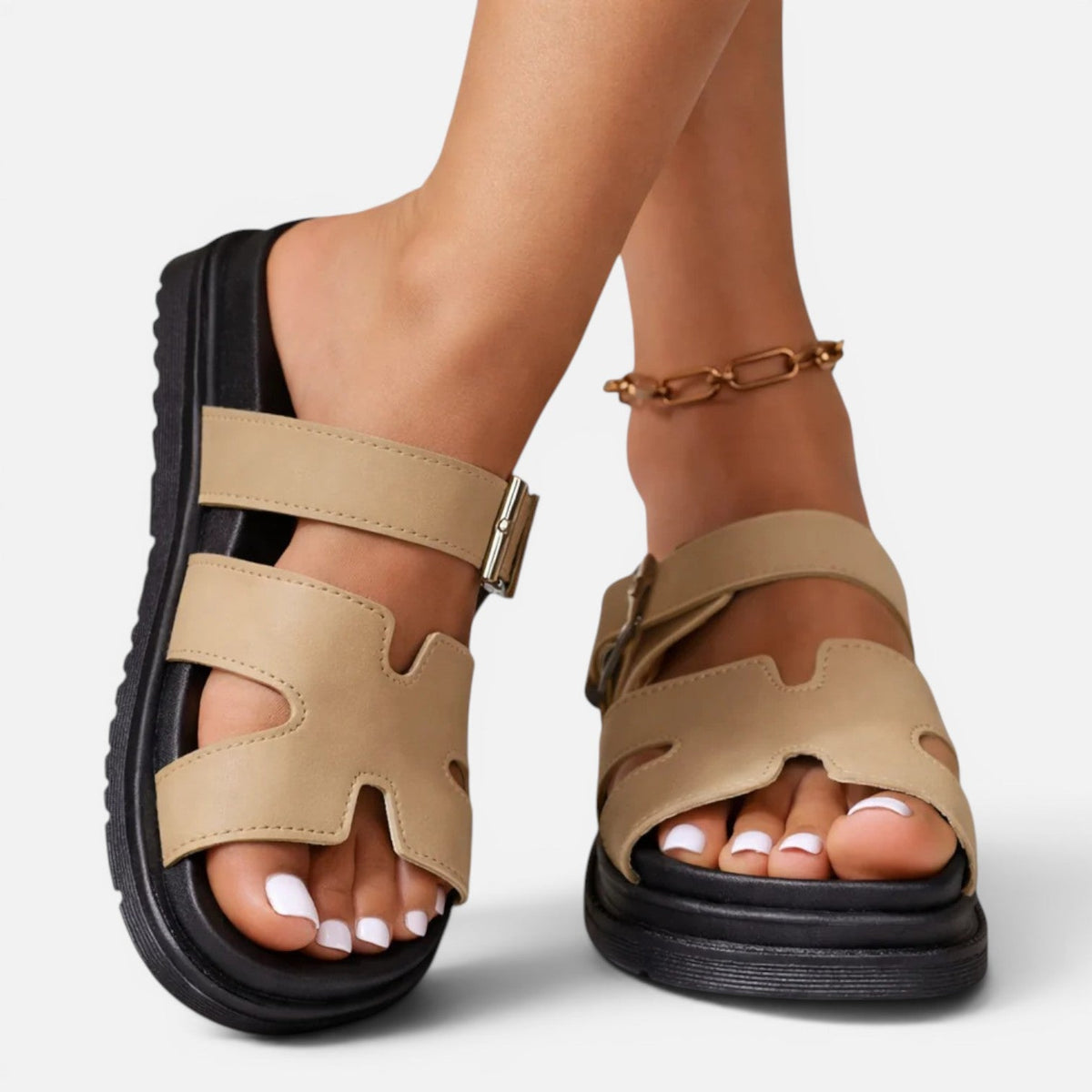 Ingrid | Comfortabele Platformsandalen met Brede Pasvorm