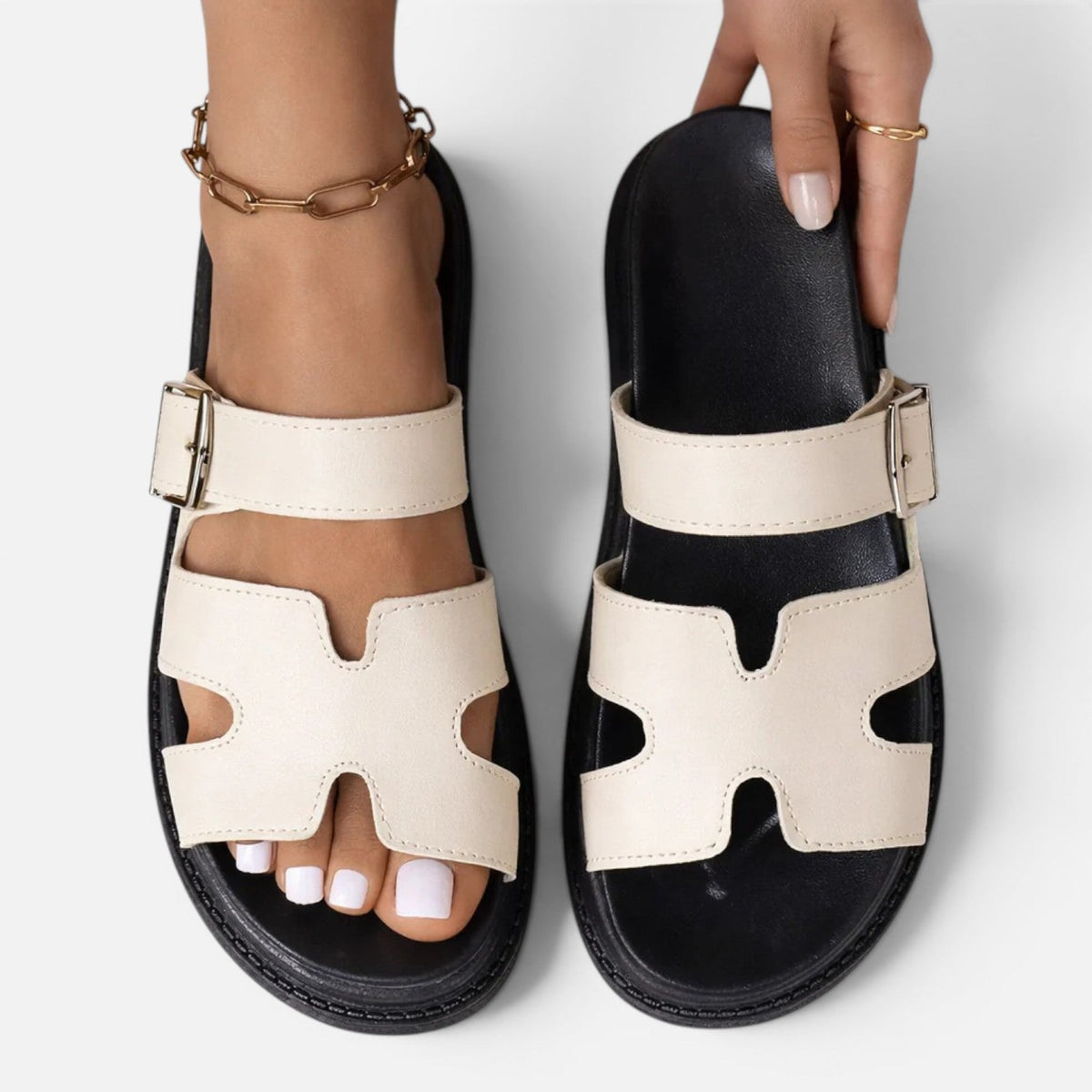 Ingrid | Comfortabele Platformsandalen met Brede Pasvorm