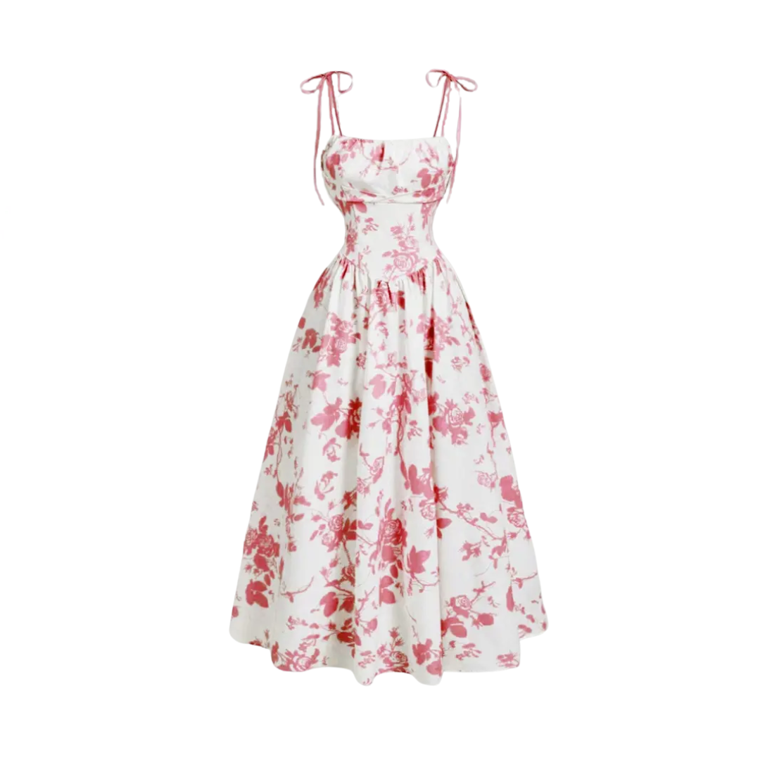 Rosalie | Franse Bloemen Cami Jurk