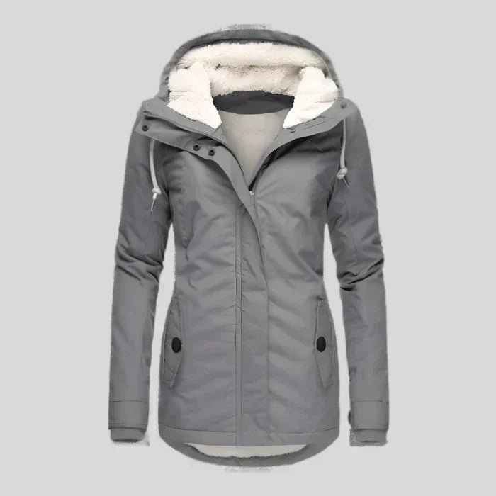 Alienor | Waterdichte Lange Jas met Capuchon