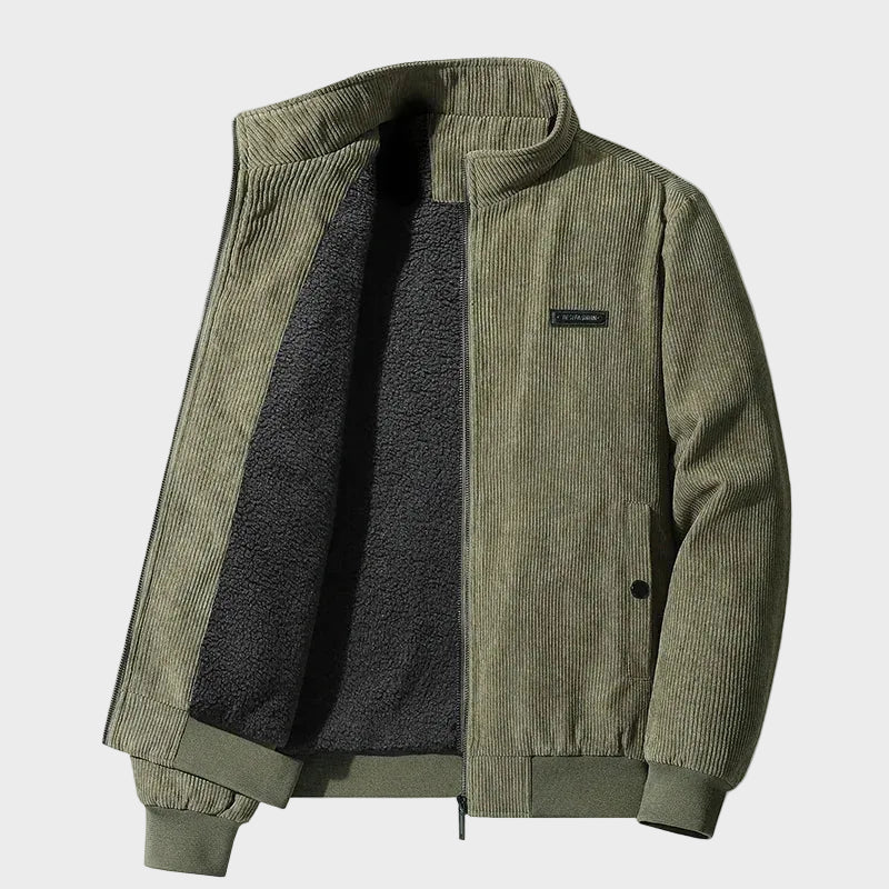 Udo - corduroy jas met fleece voering