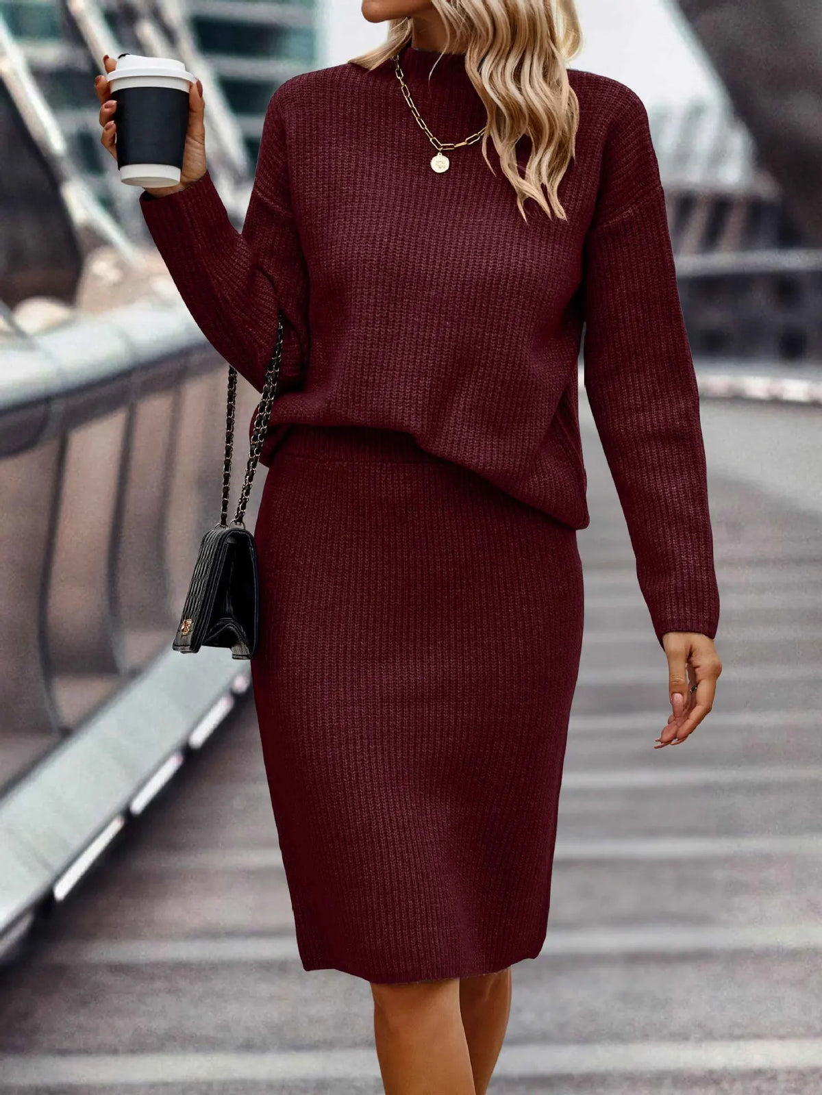 Elegance | 2-delig Dames Set Pullover & Rok