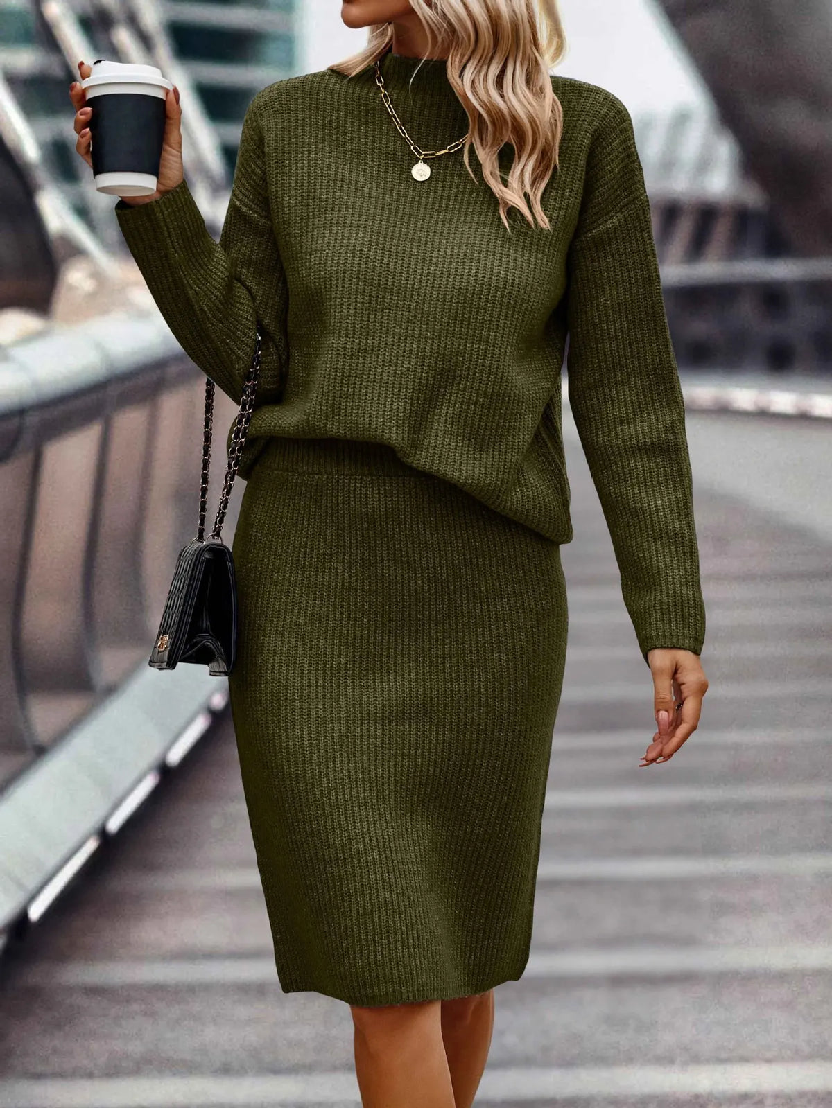 Elegance | 2-delig Dames Set Pullover & Rok