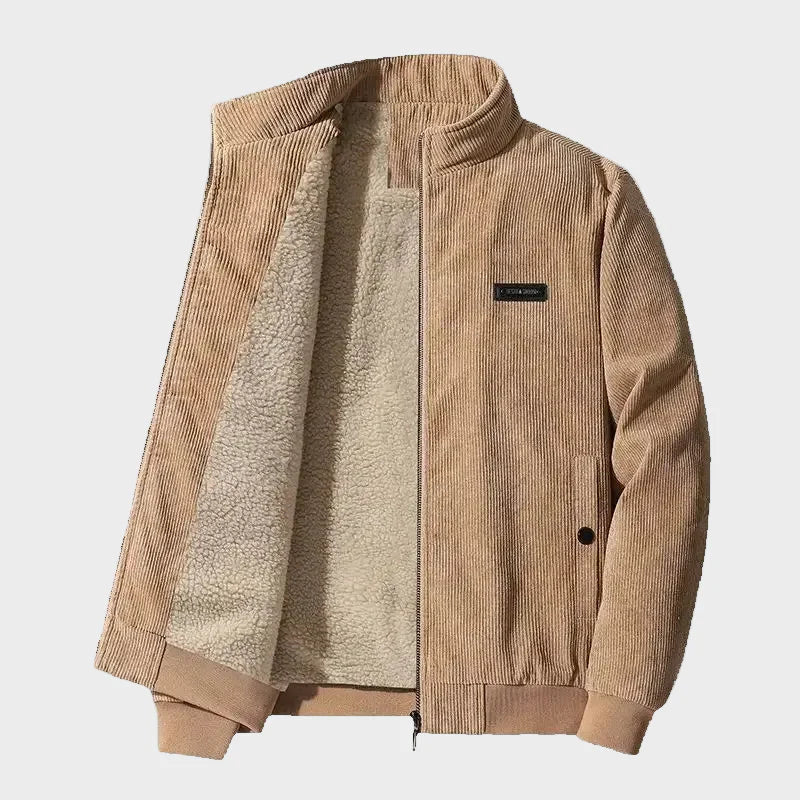 Udo - corduroy jas met fleece voering