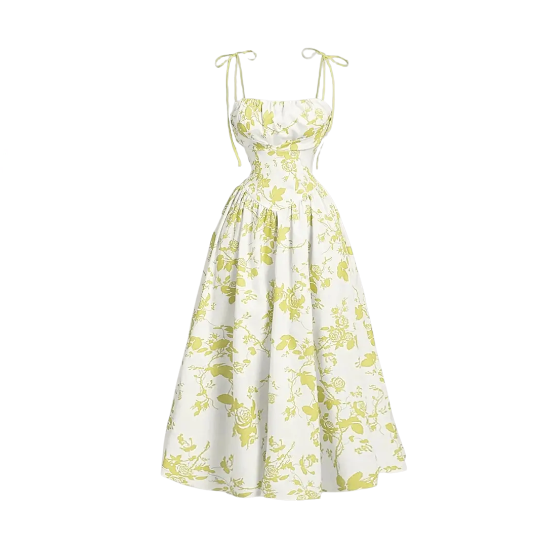 Rosalie | Franse Bloemen Cami Jurk