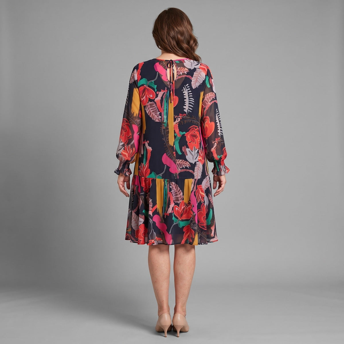 Margaux | Bloemen Midi Jurk