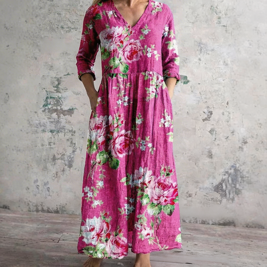 Van Straaten Lanora Printed Elegance Jurk