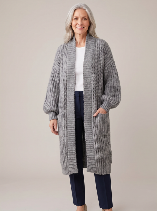 Lenie | Lang Vest met Zakken