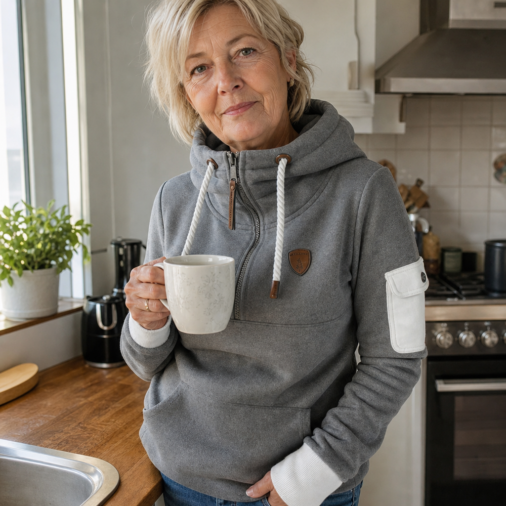 Lotte | Hoodie met Hoge Kraag