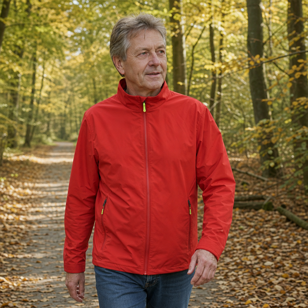 Rienk | Licht Jack met Opstaande Kraag