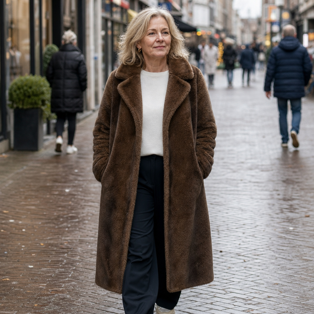 Rinske | Lange Jas in Pluchelook