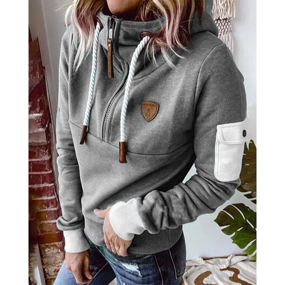 Lotte | Hoodie met Hoge Kraag