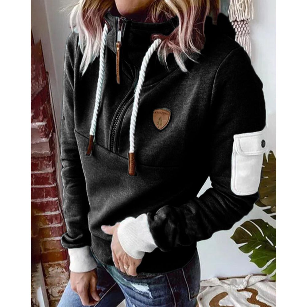 Lotte | Hoodie met Hoge Kraag