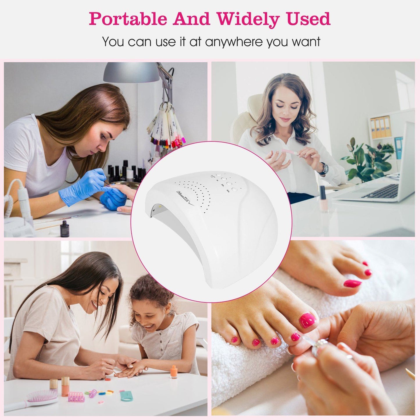 Nageldroger 48W/24W UV LED Lamp