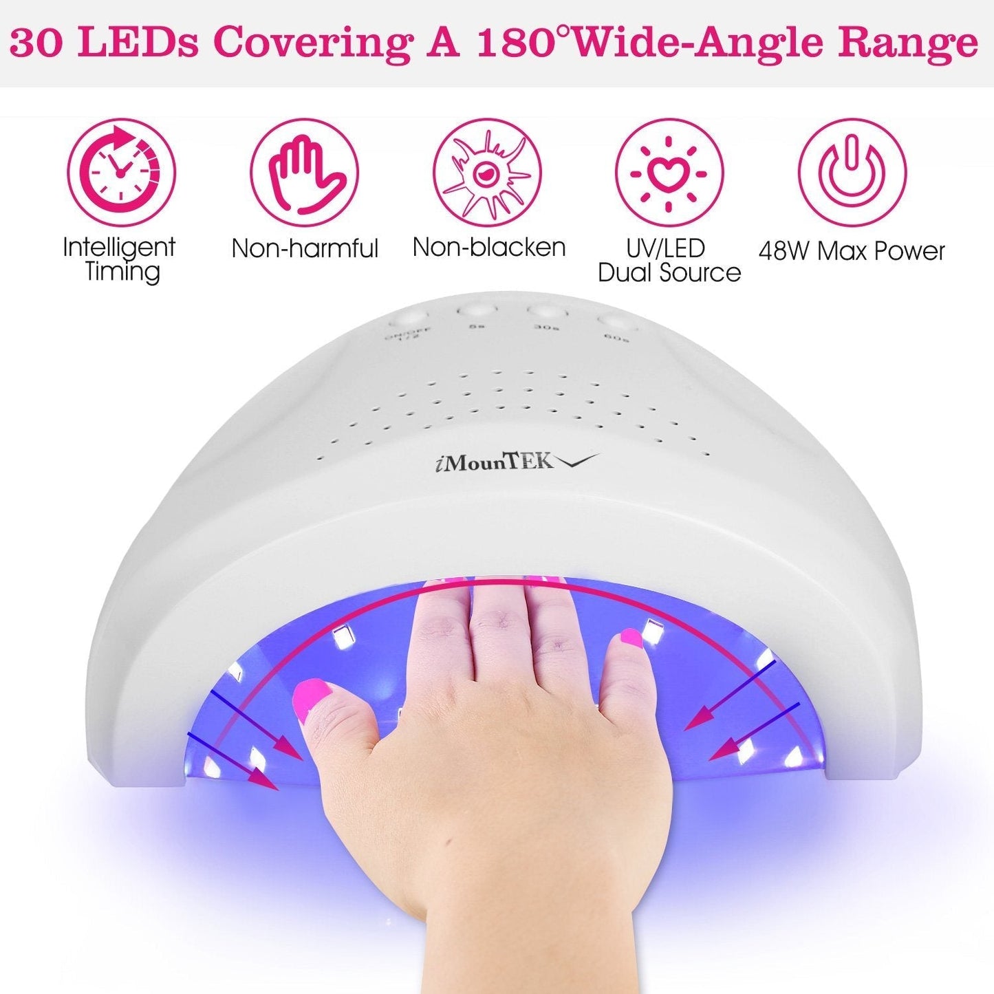 Nageldroger 48W/24W UV LED Lamp