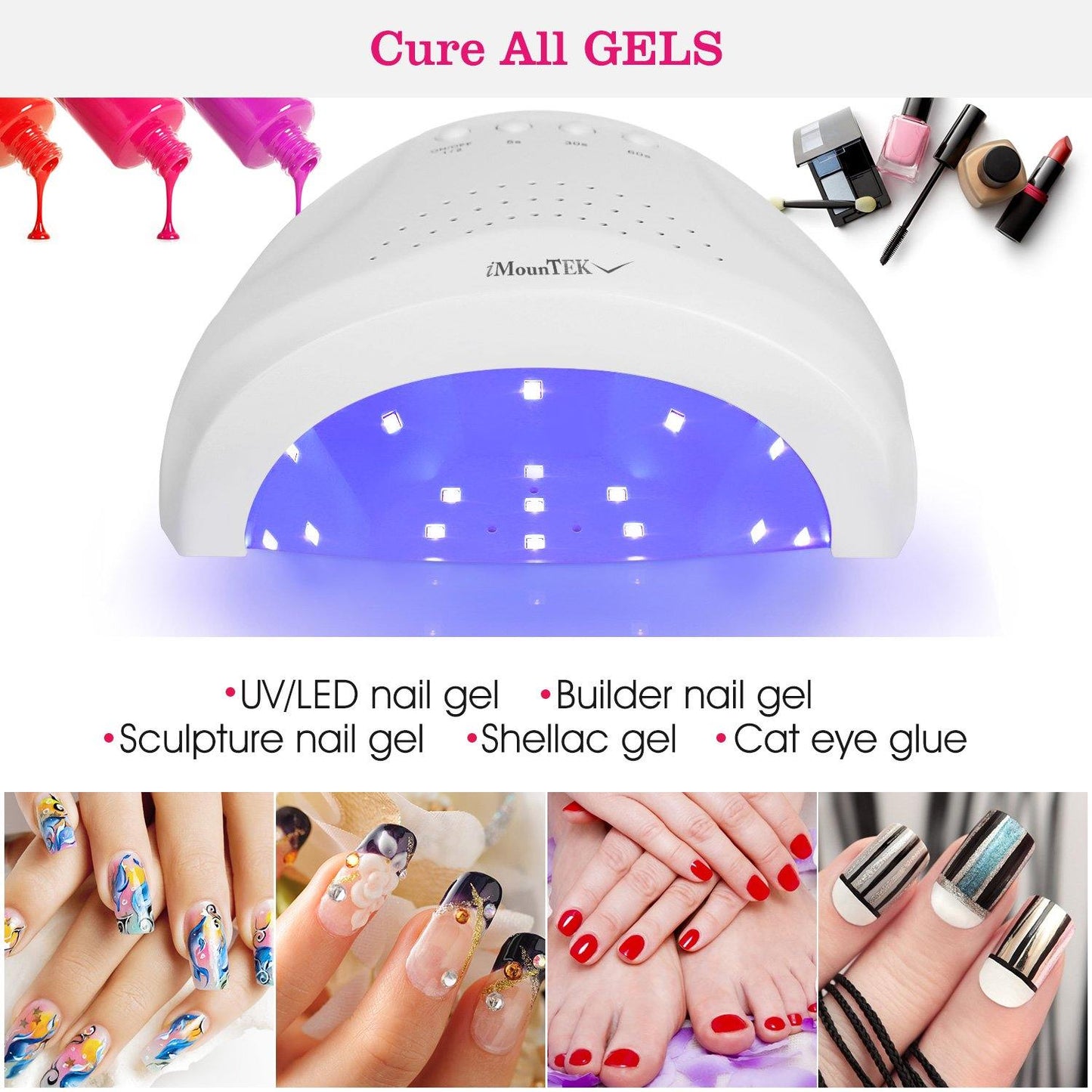 Nageldroger 48W/24W UV LED Lamp
