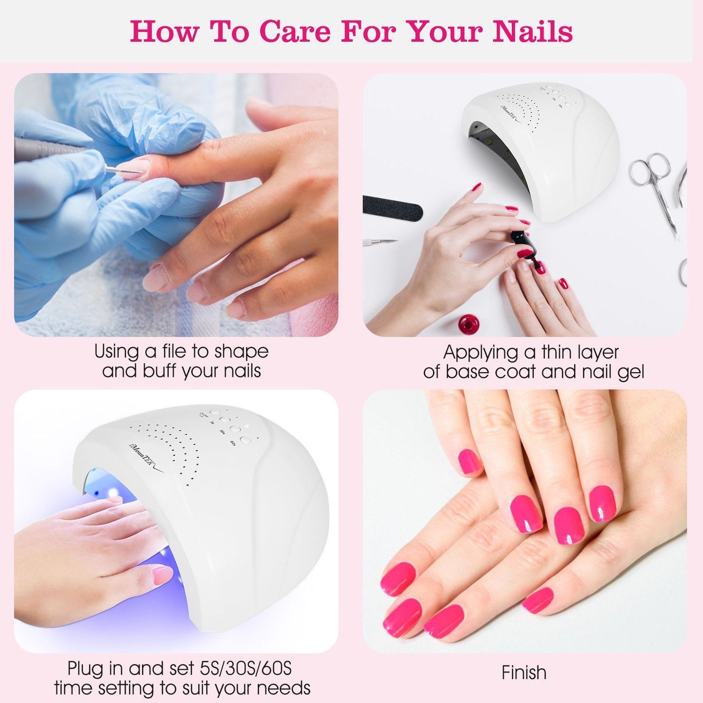 Nageldroger 48W/24W UV LED Lamp