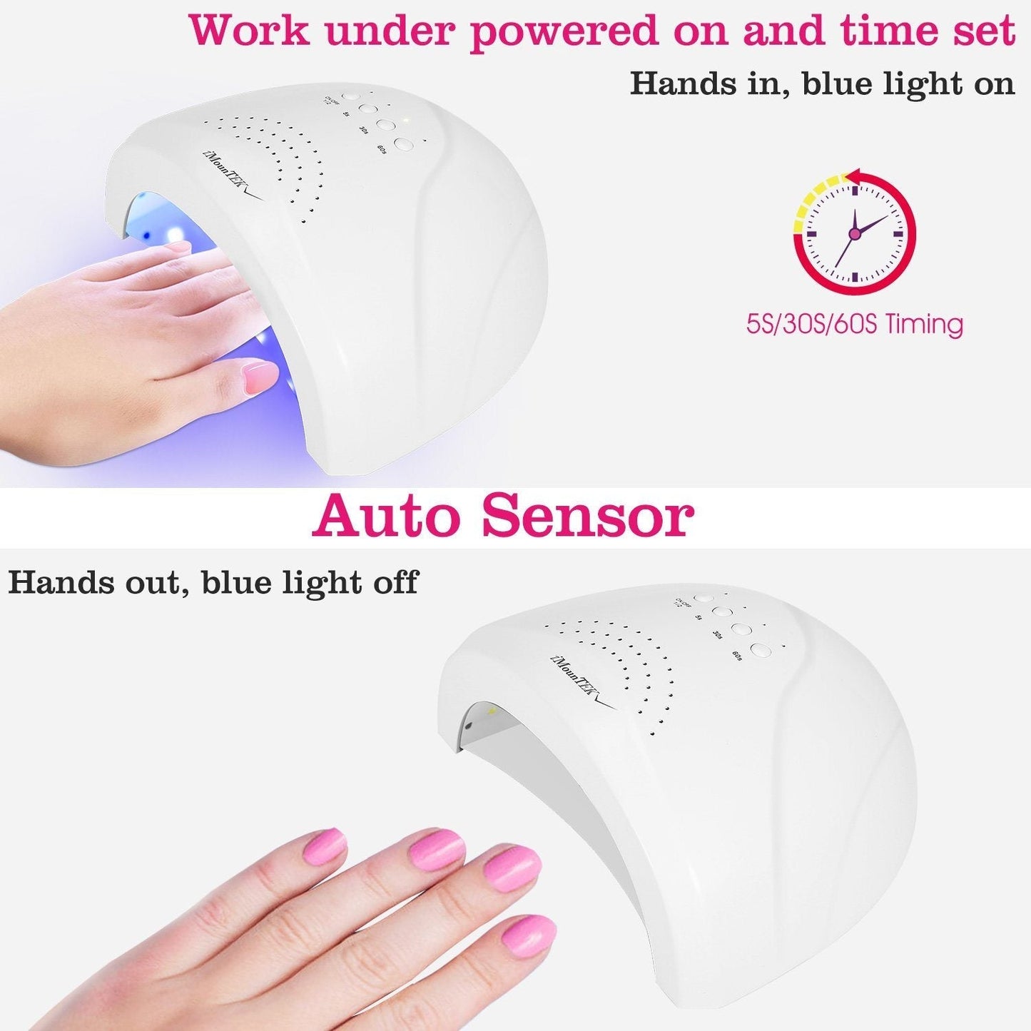 Nageldroger 48W/24W UV LED Lamp