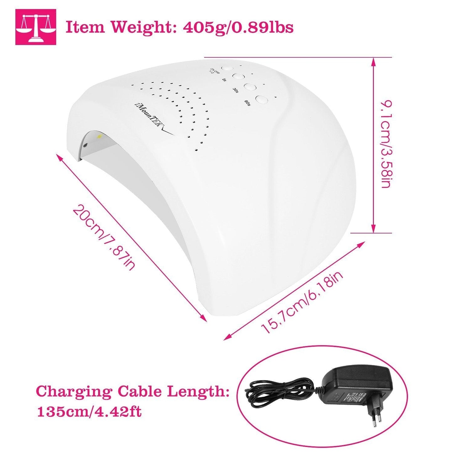 Nageldroger 48W/24W UV LED Lamp