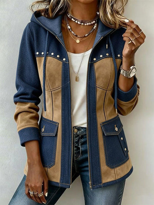Antje | Jack in Denim en Suèdelook