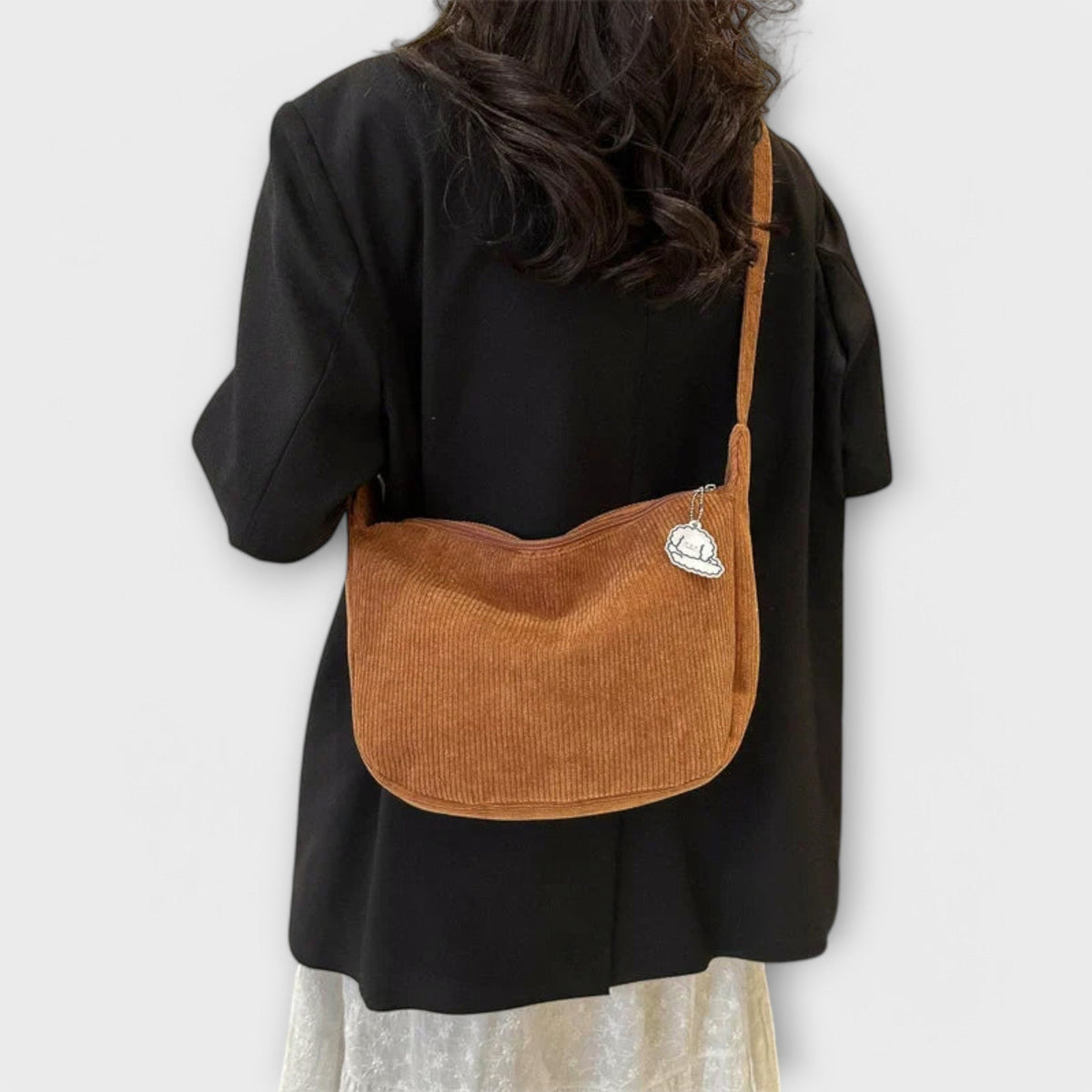 Van Straaten Velora Soft Cord Crossbody Tas