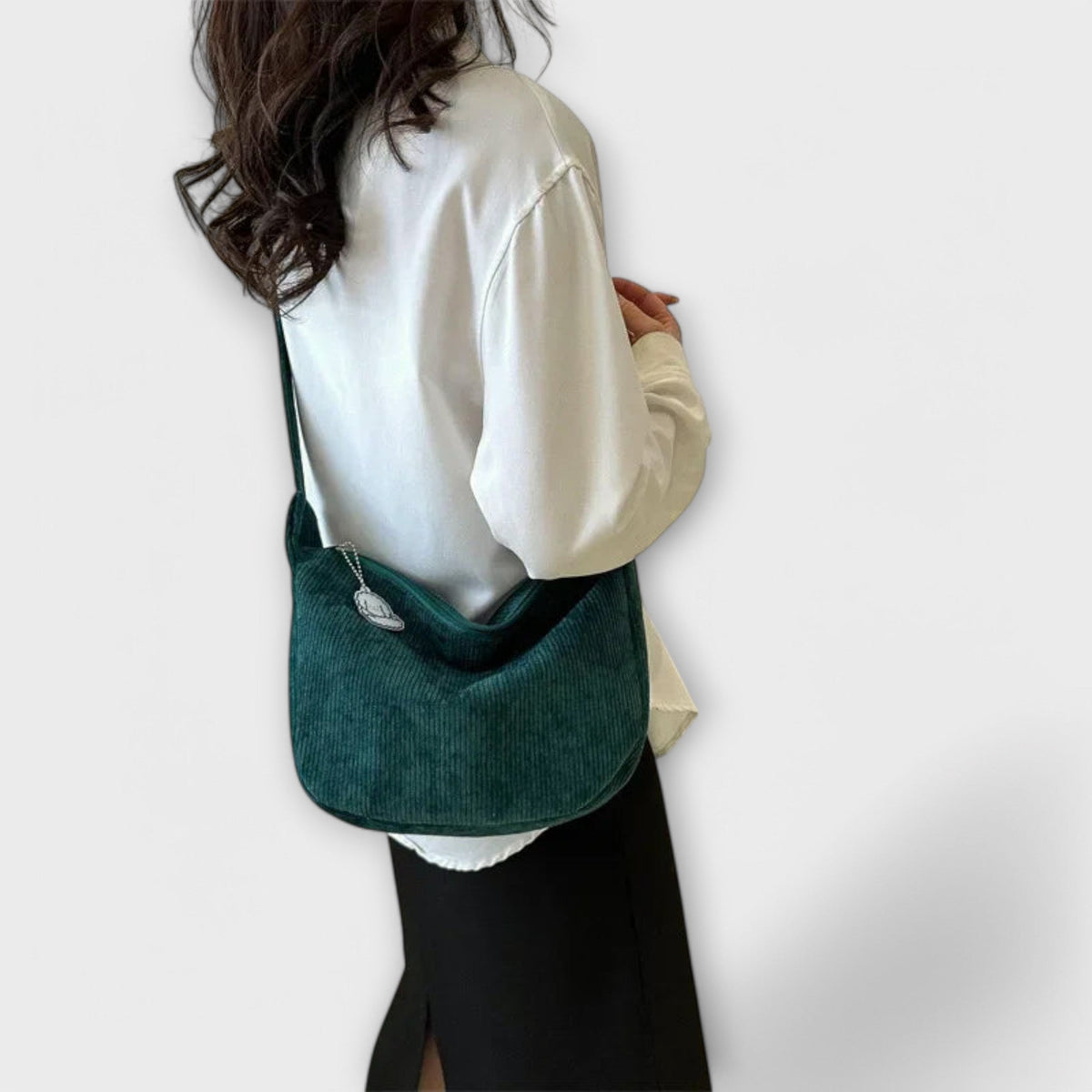 Van Straaten Velora Soft Cord Crossbody Tas
