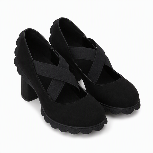 Annie | Schoen met Blokhak en Bandjes