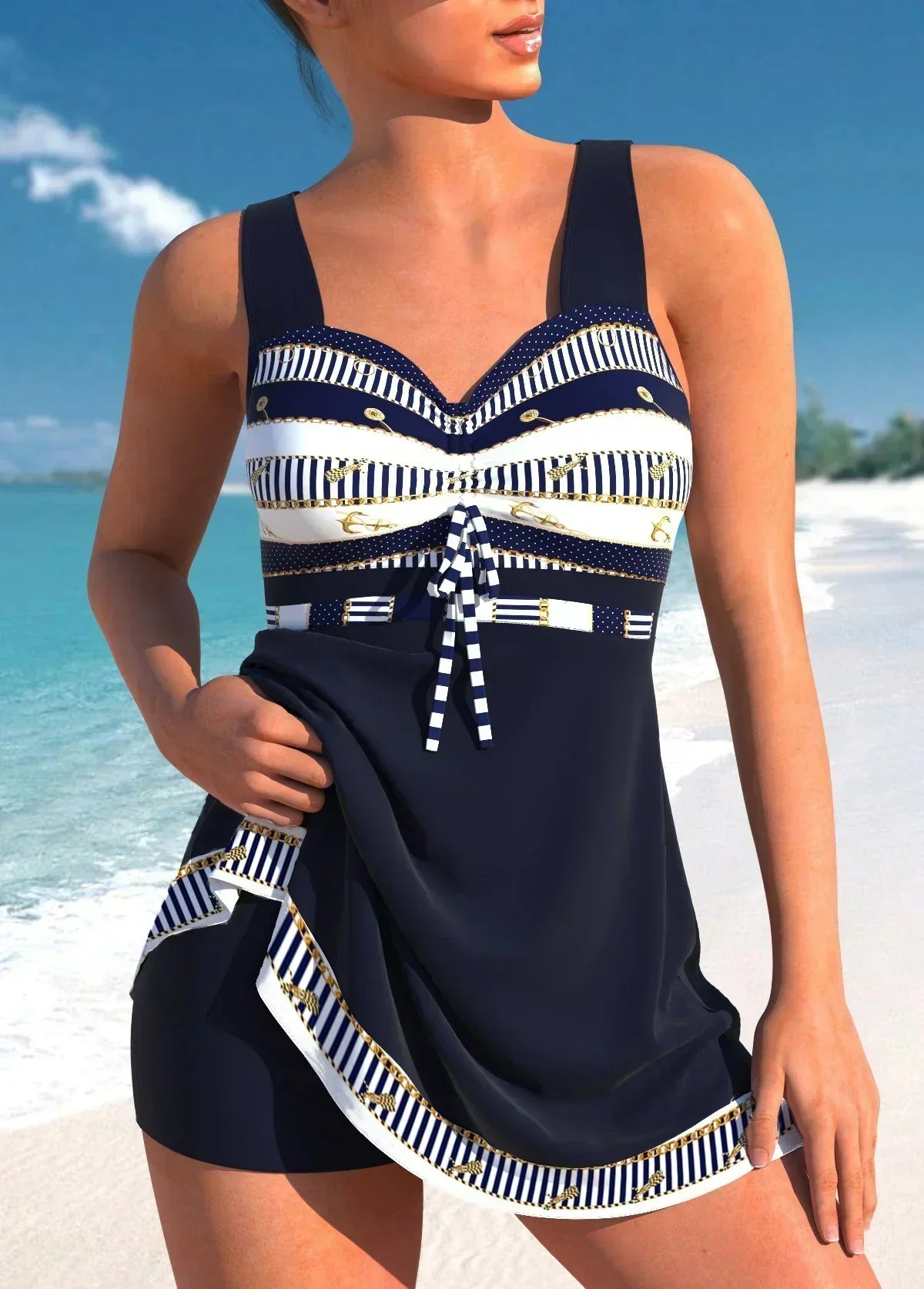 Veronica | Maritiem Heel Badpak